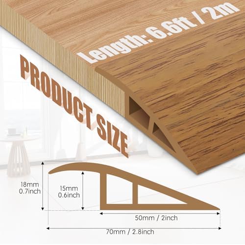 Floor Transition Strip Door Threshold 78" Floor Transition Reducer Trim on The - Image 2