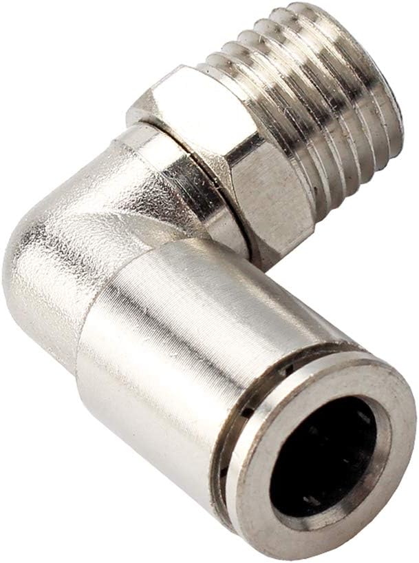 Beduan Brass BPL Push to Connect Air Fittings Elbow 1/4" Tube OD x 1/4" NPT - Image 2