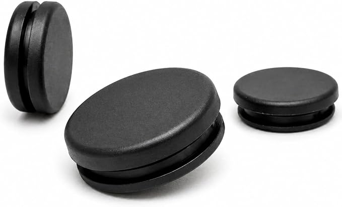 3/4" Hole Black Silicone Solid Blind Grommet Knockout Plug Panel Cover Fits by Unknown
