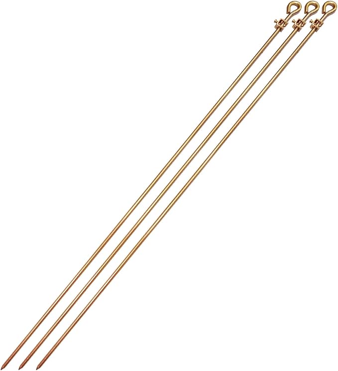 4 Foot Ground Rod, Oval-eye Grounding Bar by MOKIKUBA