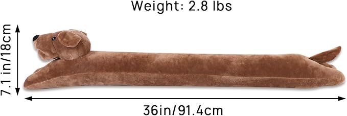 36 Inch 2.8LB Heavy Duty Under Door Draft Stopper, Decorative Soundproof Door - Image 2