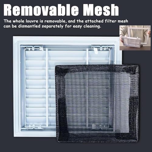 Decorative Wall-Mounted Return Air Grille Vent Cover, Louvered Access Panelm - Image 4