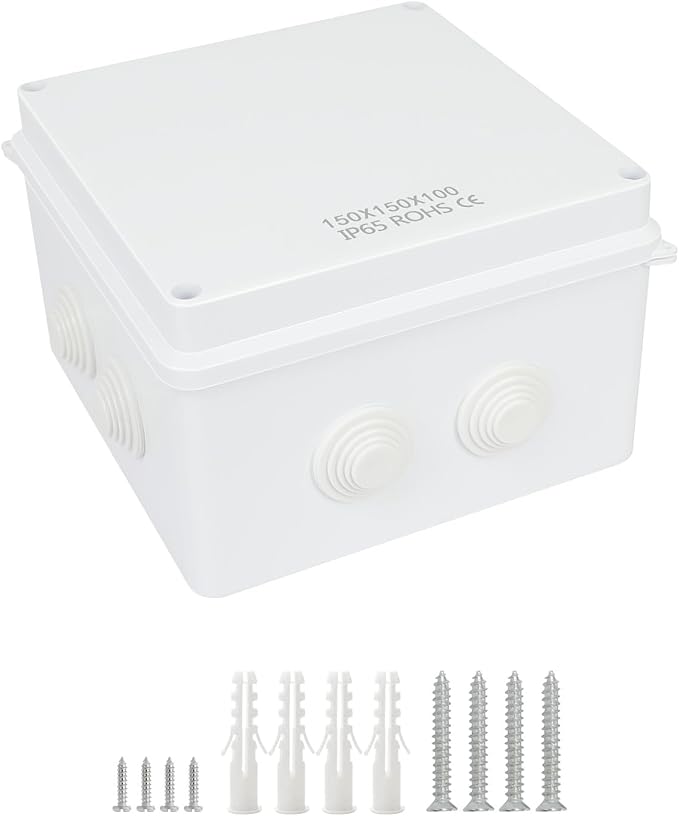 LeMotech Junction Box, ABS Plastic IP65 Waterproof and Dustproof, Universal by LeMotech