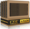 Floor Register 6x10, Heavy Duty Steel Vent Covers by BYEWIRE