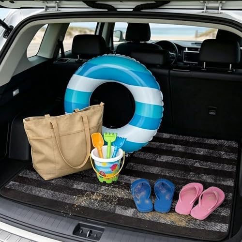 Black Flag Car Trunk Mat Universal Fit 29"x39" - Image 2