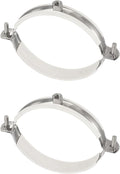 HARFINGTON 2pcs 201 Stainless Steel 3.9-4.3"/100-110mm Split Ring Pipe Hanger by HARFINGTON