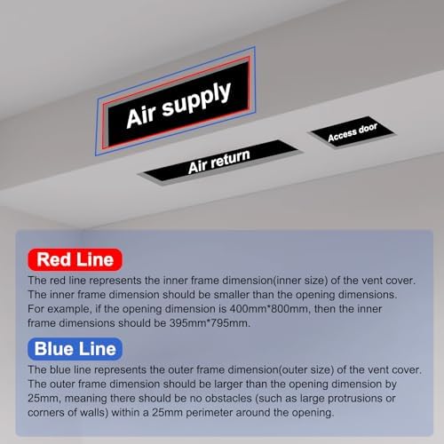 PATIKIL 14x14 Inch Plastic Ventilation Grille, Return Air Vent Cover Removable - Image 5