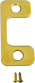 Solid Brass Deadbolt Strike Plate, Adjustable Jamb Plate, by QCAAHardware