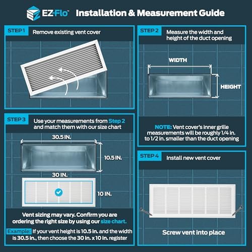 EZ-FLO 30 x 10 Inch Return Air Vent Cover - Image 3