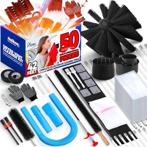 Holikme 42FT Dryer Vent Cleaner Kit 50Pcs by Holikme
