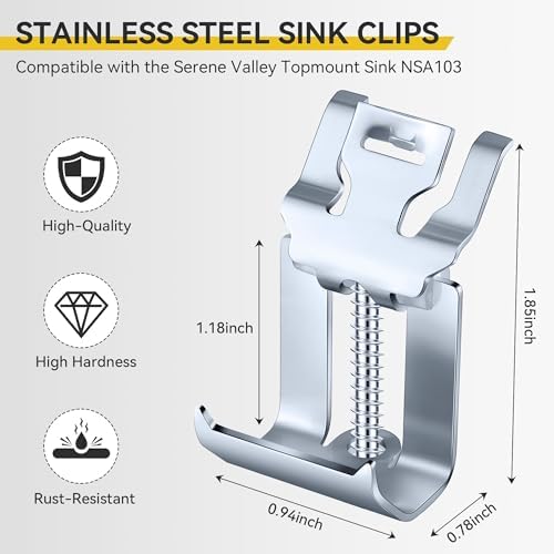 12 Pack Sink Clips for Kitchen Sink Installation - Image 2