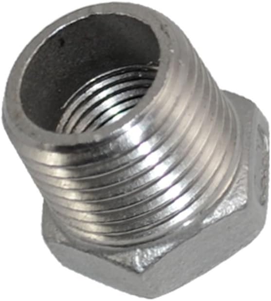 1/2" Male NPT to 1/4" Female NPT Female Reducing/Reducer Bushing Pipe Fitting by Megairon