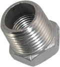 1/2" Male NPT to 1/4" Female NPT Female Reducing/Reducer Bushing Pipe Fitting by Megairon