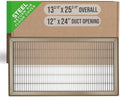 Fits 12x24 and 24x12 Duct Opening | Return Air Floor Grille by Handua | by Handua