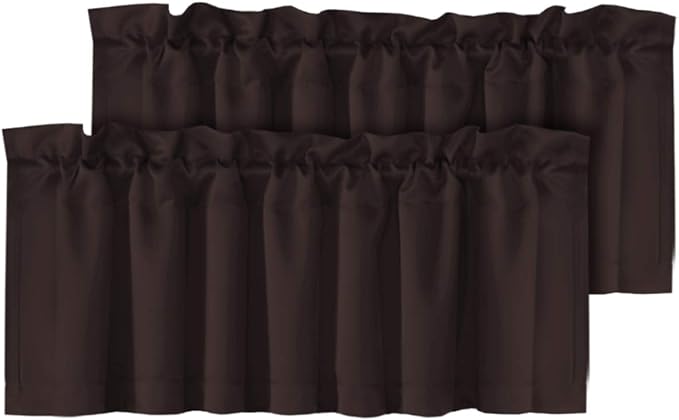 H.VERSAILTEX Blackout Valances for Windows, Kitchen Window Valance Curtains for by HVERSAILTEX
