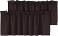 H.VERSAILTEX Blackout Valances for Windows, Kitchen Window Valance Curtains for by HVERSAILTEX