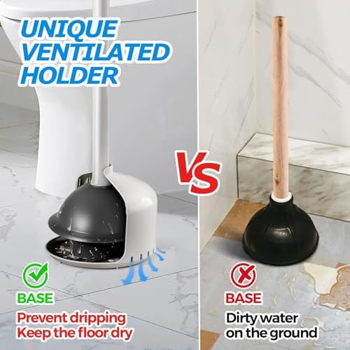 FORASTO Toilet Plunger with Holder - Image 2