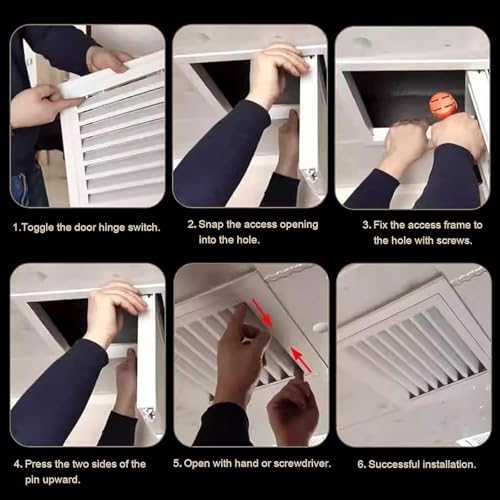 Steel Decorative Air Return Vent Cover, Ventilation Grill Plate - Image 7