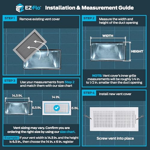 EZ-FLO 14 x 6 Inch Air Vent Cover - Image 3