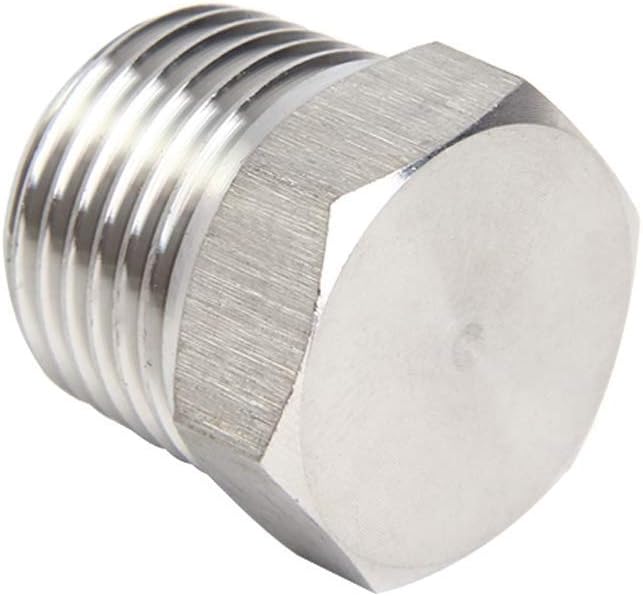 Joywayus 4Pcs Stainless Steel Outer Hex Thread Socket Pipe Plug Fitting 3/8" - Image 3
