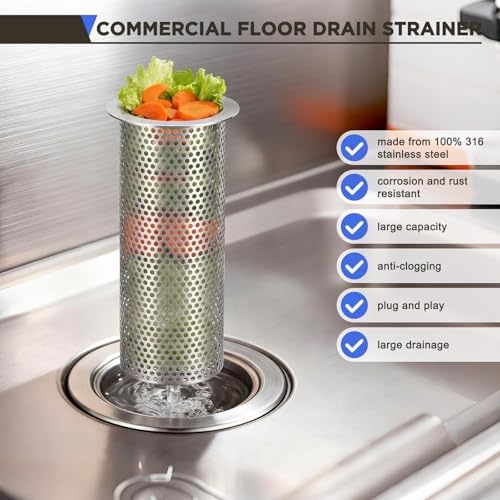2 Pcs Commercial Floor Drain Strainer - Image 3