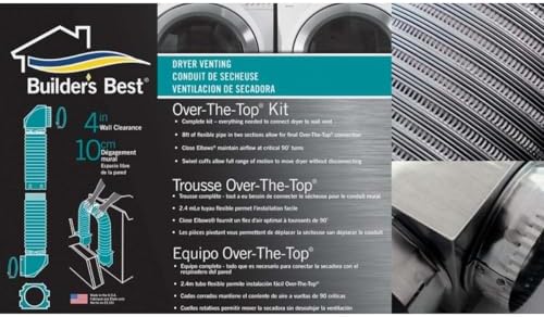 BUILDER'S BEST 110171 Builders Best Dryer Venting, Over-The-Top Kit - Image 4