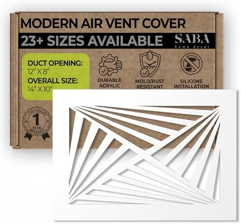 SABA Home Decor White Air Vent Cover by SABAHomeDecor