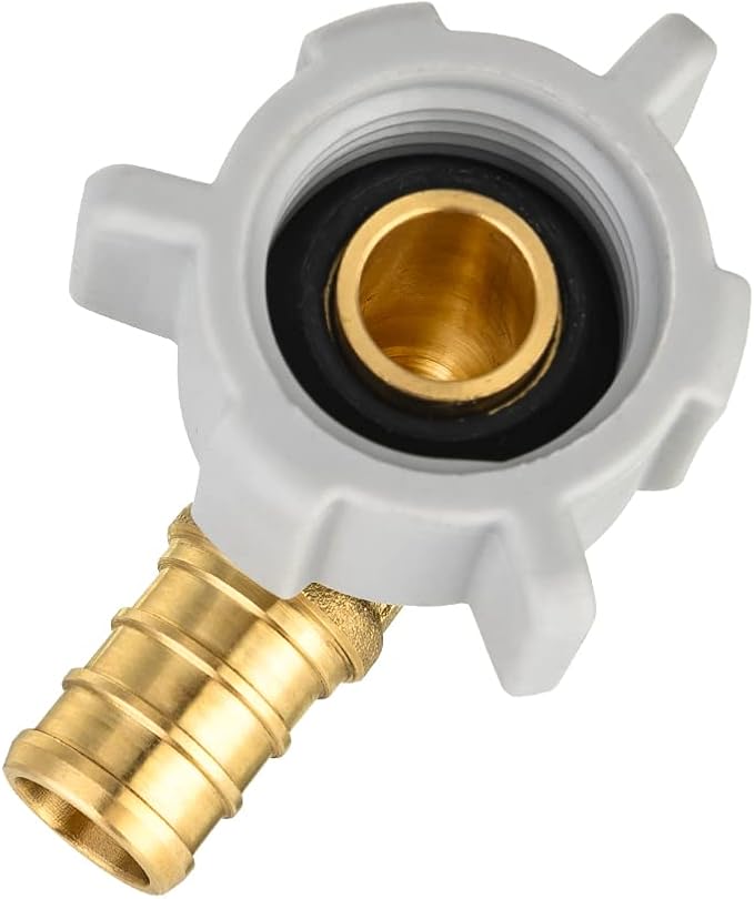 EFIELD 1/2" Pex x 1/2" Female NPT Swivel Elbow | Brass Barb Crimp Fittings - Image 2