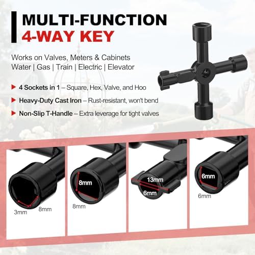 Quick Repair Plumbing Tools Kit – Angle Stop Wrench - Image 3
