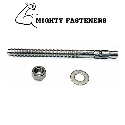 MIGHTY FASTENERS Wedge Anchors, 3/8" x 5" - Image 5
