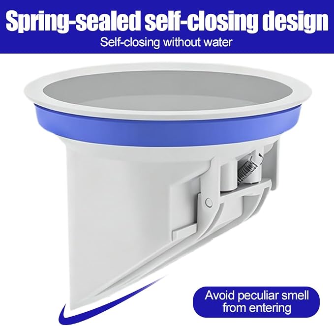 Sewer Pipe Smell Blocker Core, Spring-Loaded Backflow Valve - Image 2