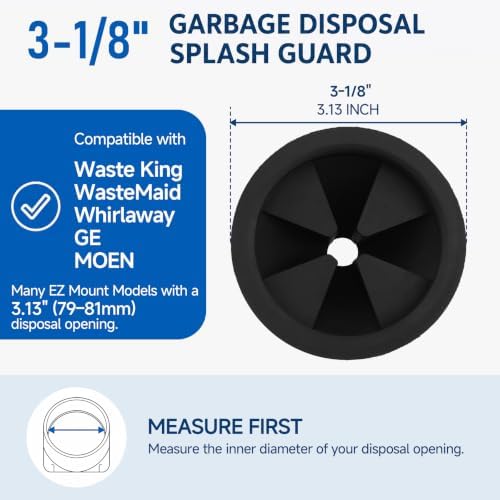 Garbage Disposal Splash Guard Collar Sink Baffle, Food Waste Disposer - Image 2