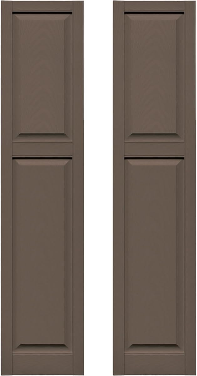 12 in. W x 67 in. H Builders Edge, Cottage Style, Raised Panel Shutters by Builders+Edge