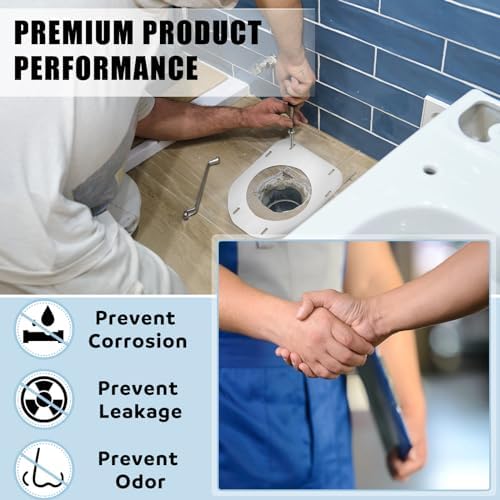 Gisafai Toilet Flange Support Plate Closet Flange Floor Repair Ring Bracket - Image 6