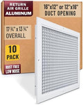 Fits 16x12 and 12x16 Duct Opening | Aluminum Eggcrate Return Air Grille | Low by Handua