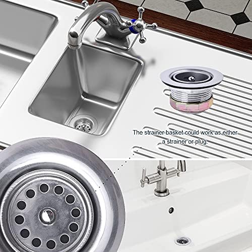 Junior Duo Bar/Pre Sink Stainless Steel Strainer Assembly W/Basket Strainer - Image 5