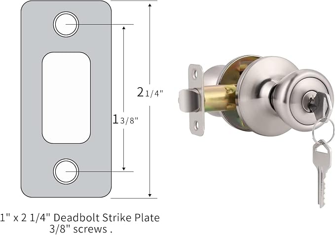 Deadbolt Strike Plate Door Backplate 1" x 2-1/4" Round Corner | Oil Rubbed - Image 2