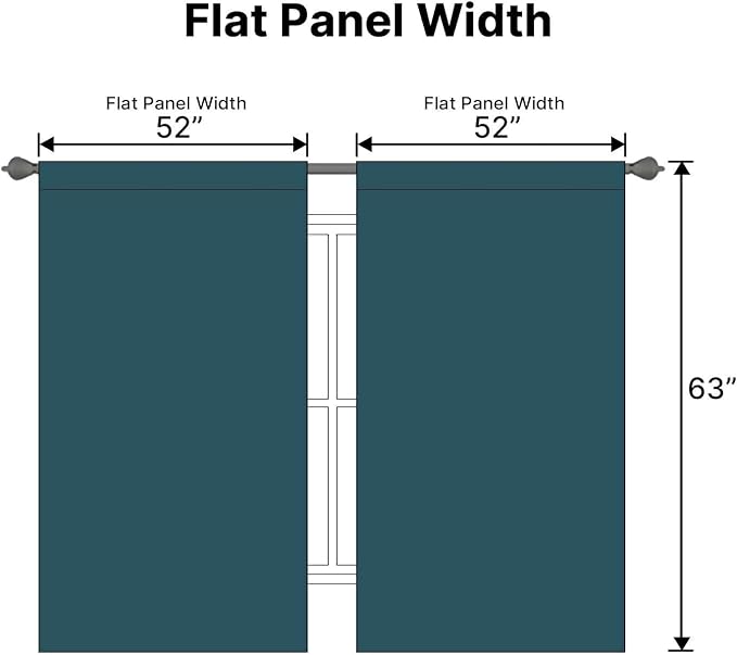 H.VERSAILTEX Blackout Curtains Thermal Insulated Window Treatment Panels Room - Image 7