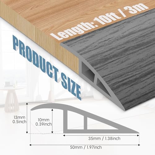 Floor Transition Strip Door Threshold 118" Floor Transition Reducer Trim on The - Image 2