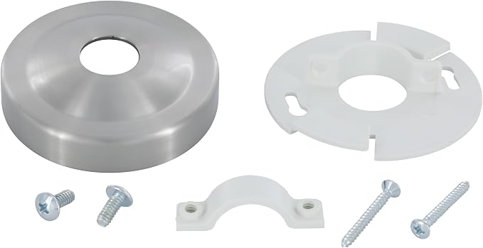 Danco 12006 Shower Arm Stabilizer Bracket and Flange Cover, 3.1 Inch, Brushed - Image 6