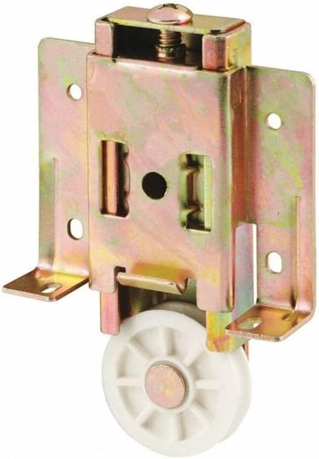 Prime-Line N 6817 Steel, Mirrored Wardrobe Door Roller Assembly, by Prime-Line