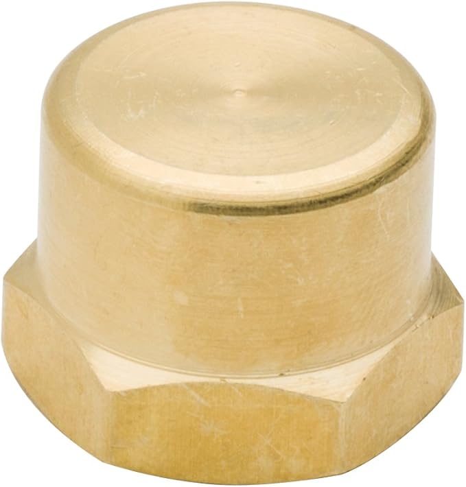 Vis Brass Pipe Fitting, Hex Head Cap, 3/4" NPT Female - Image 4