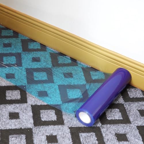 ROLLINGDOG 3Mil Carpet Protective Film Anti-Tear Carpet Protection Film - Image 3