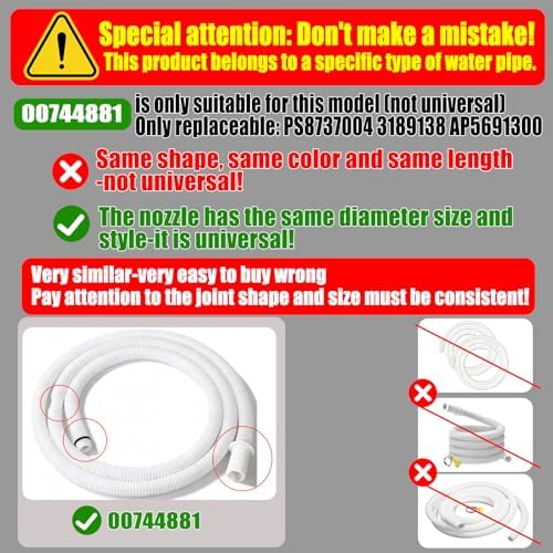 00744881 Dishwasher Drain Hose for Bosch - Image 3
