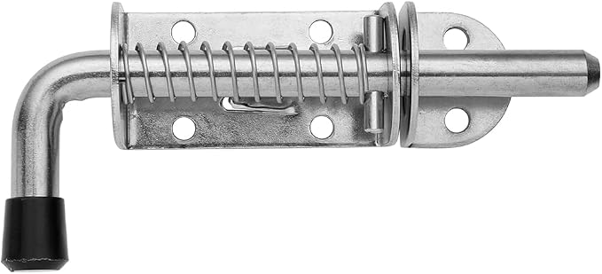 JQK Spring Loaded Latch Pin, 304 Stainless Steel Barrel Bolt Thickened 2mm Door - Image 6
