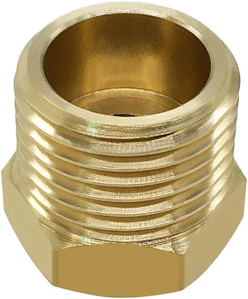 Hooshing 1/2 G Male to 3/8 Compression Female Thread Reducer Faucet Adapter - Image 6
