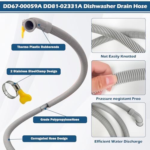 BigHead DD67-00059A DD81-02331A Dishwasher Drain Hose - Image 3