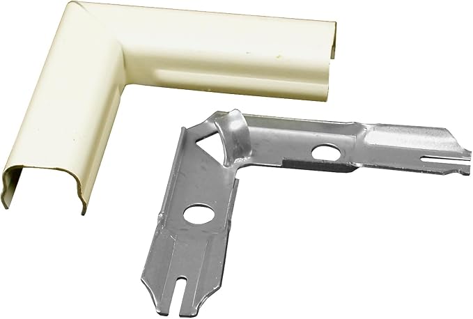 Legrand Wiremold 500 Series Metal Raceway Flat Elbow, Ivory 1 Pack | Extend by CablesToGo