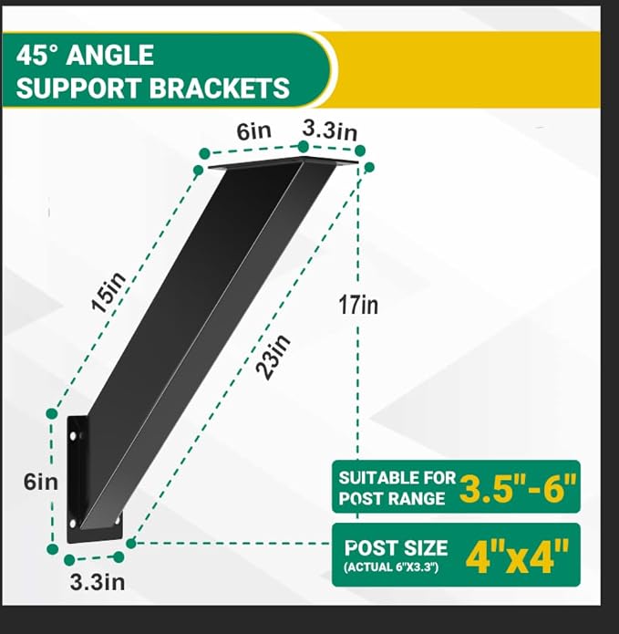 2pcs 45 Degree Angle Support Bracket - Image 2
