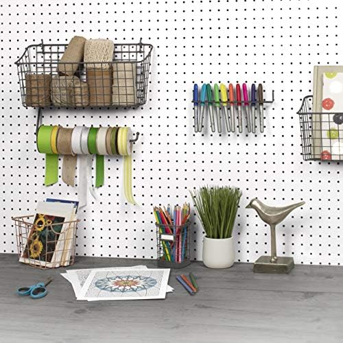 Spectrum Pegboard & Wall Mount Basket, Industrial Gray - Image 6